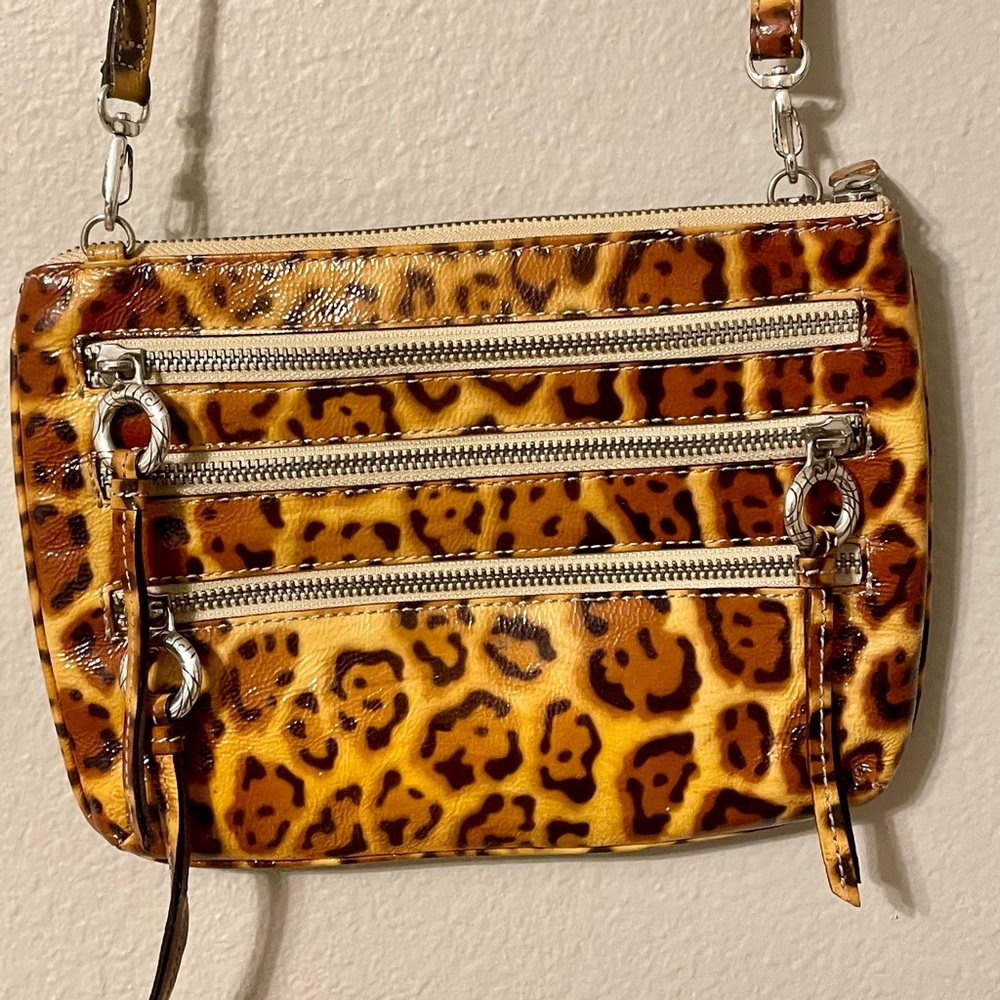 Brighton Leather Ocelot print Belt-bag